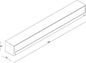 Preview: Deko-Light Wandaufbauleuchte Linear I Single, Warmweiß, Dunkelgrau, IP65 731134