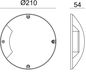 Preview: Deko-Light Boden- / Wand- / Deckenleuchte Helios I, Warmweiß, Schiefergrau RAL 7015, IP67 732143