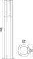 Preview: Deko-Light Stehleuchte Beacon II Motion, Warmweiß, Verkehrsgrau B RAL 7043, IP44 733006