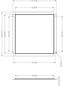 Preview: Deko-Light Einlegerahmen für Gips 60x60, Metall, 674mm 930231
