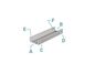 Preview: Deko-Light U-Profil flach AU-01-10 für 10 - 11,3mm LED Stripes, Alu, Silber-matt, eloxiert,1m 970020