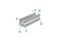 Preview: Deko-Light U-Profil hoch AU-02-10 für 10 - 11,3mm LED Stripes, Alu, Silber-matt, eloxiert,1m 970120