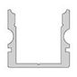 Preview: Deko-Light U-Profil hoch AU-02-10 für 10 - 11,3mm LED Stripes, Alu, Silber-matt, eloxiert,1m 970120