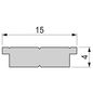Preview: Deko-Light Trägerprofil, LED-Träger T-01-10 für EL-03-10 Serie, Alu, Silber-matt, 1250mm 970762