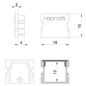 Preview: Deko-Light Endkappe P-AU-02-12 Set 2 Stk, Grau, 18mm 978061