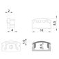 Preview: Deko-Light Endkappe F-AU-01-10 Set 2 Stk, Schwarz, 16mm 978512