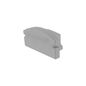 Preview: Deko-Light Endkappe F-AU-01-12 Set 2 Stk, Grau, 18mm 978521