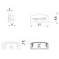 Preview: Deko-Light Endkappe F-AU-01-15 Set 2 Stk, Schwarz, 21mm 978532