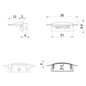 Preview: Deko-Light Endkappe F-ET-01-15 Set 2 Stk, Schwarz, 30mm 978612