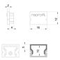 Preview: Deko-Light Endkappe H-AU-01-10 Set 2 Stk, Grau, 16mm 979001