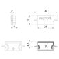 Preview: Deko-Light Endkappe H-ET-01-15 Set 2 Stk, Grau, 30mm 979131