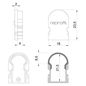 Preview: Deko-Light Endkappe R-AU-02-10 Set 2 Stk, Grau, 16mm 979521