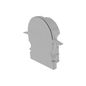 Preview: Deko-Light Endkappe R-ET-02-12 Set 2 Stk, Grau, 27mm 979571