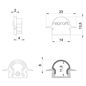 Preview: Deko-Light Endkappe R-ET-01-08 Set 2 Stk, Schwarz, 23mm 979622