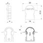Preview: Deko-Light Endkappe R-ET-02-08 Set 2 Stk, Grau, 23mm 979641