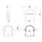 Preview: Deko-Light Endkappe R-ET-02-15 Set 2 Stk, Schwarz, 30mm 979652
