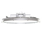Preview: Dotlux 3642-050120FB LED-Hallenstrahler LIGHTSHOWERevo-ball 110W 5000K gefrostete Abdeckung ballwurfsicher dimmbar DALI Made in Germany