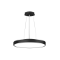 Preview: Dotlux 5202-0FW090 LED-Leuchte DISCugr Ø800mm 75W COLORselect und POWERselect schwarz