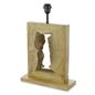 Preview: Eglo 49835 Ribadeo Tischleuchte Holz E27 braun
