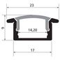 Preview: Eglo 62435 RAVELO Außen-Schiene 2000x23mm Transparent