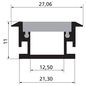 Preview: Eglo 62489 RAVELO Bodenschiene 3000x27mm Aluminium
