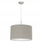 Preview: Eglo Pendelleuchte Pasteri Ø38cm E27 taupe graubraun