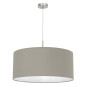 Preview: Eglo Pendellampe Pasteri Ø53cm E27 taupe graubraun