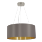 Preview: Eglo Pendelleuchte Maserlo Ø53cm 3xE27 cappuccino-gold 31608
