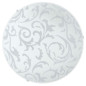 Preview: Eglo 90043 Scalea 1 Wandleuchte / Deckenleuchte E27 Stahl weiss m.Dekor