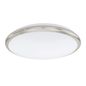 Preview: Eglo 93498 Manilva LED Wandleuchte / Deckenleuchte 12W Stahl nickel-matt weiss