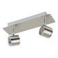 Preview: Eglo 93694 Pierino LED Spot 2x5W Stahl nickel-matt chrom