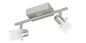 Preview: Eglo 93702 Orvieto 1 LED Spot 2x3.3W Stahl nickel-matt weiss klar