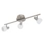 Preview: Eglo 94255 Sesto 2 LED Spot 3x3.3W Stahl nickel-matt chrom weiss lackiert