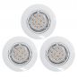 Preview: Eglo 94406 Peneto LED Einbauleuchte 3x5W Stahl weiss
