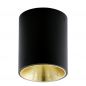 Preview: Eglo LED Deckenleuchte Polasso rund schwarz und gold