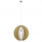 Preview: Eglo Hängeleuchte Cossano E27 Ø50cm Ahorn Holz