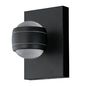 Preview: Eglo Sesimba LED Außenwandleuchte 2X3.7W Stahl verzinkt schwarz