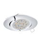 Preview: Eglo 95361 Tedo LED Einbauleuchte 1x5W Aluguss Chrom