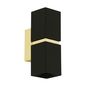 Preview: Eglo 95373 Passa LED Wandleuchte 2x4W GU10 Schwarz Gold