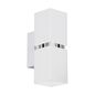 Preview: Eglo 95377 Passa LED Wandleuchte 2x4W Eckig Chrom Weiss