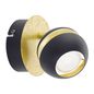 Preview: Eglo 95482 Nocito LED Wandleuchte 4W Wandspot Schwarz Gold