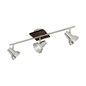 Preview: Eglo 95648 Filipina LED Deckenleuchte 3x3,3W Stahl Holz Braun