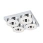 Preview: Eglo 95664 Fradelo LED Deckenleuchte rund 4x4W Stahl Chrom
