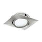 Preview: Eglo 95843 Pineda LED Einbauleuchte 1x6W schwenkbar 8,4x8,4cm Nickel