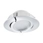 Preview: Eglo 95855 Pineda LED Einbauleuchte 1x6W schwenkbar Ø8,4cm Chrom