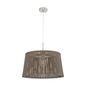 Preview: Eglo 96199 Sendero Pendelleuchte E27 45cm Holz dunkelbraun