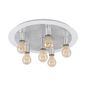 Preview: EGLO 97496 PASSANO LED Deckenleuchte silber E27 6x4W
