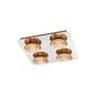 Preview: EGLO 97524 TORANO LED Deckenleuchte 4x5.4W 3000K warmweiss