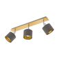 Preview: EGLO 97538 VALBIANO Spot-Leuchte cappuccino gold 3xE14