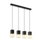 Preview: EGLO 97734 MONTEBALDO LED Pendelleuchte schwarz gold GU10 4x5W